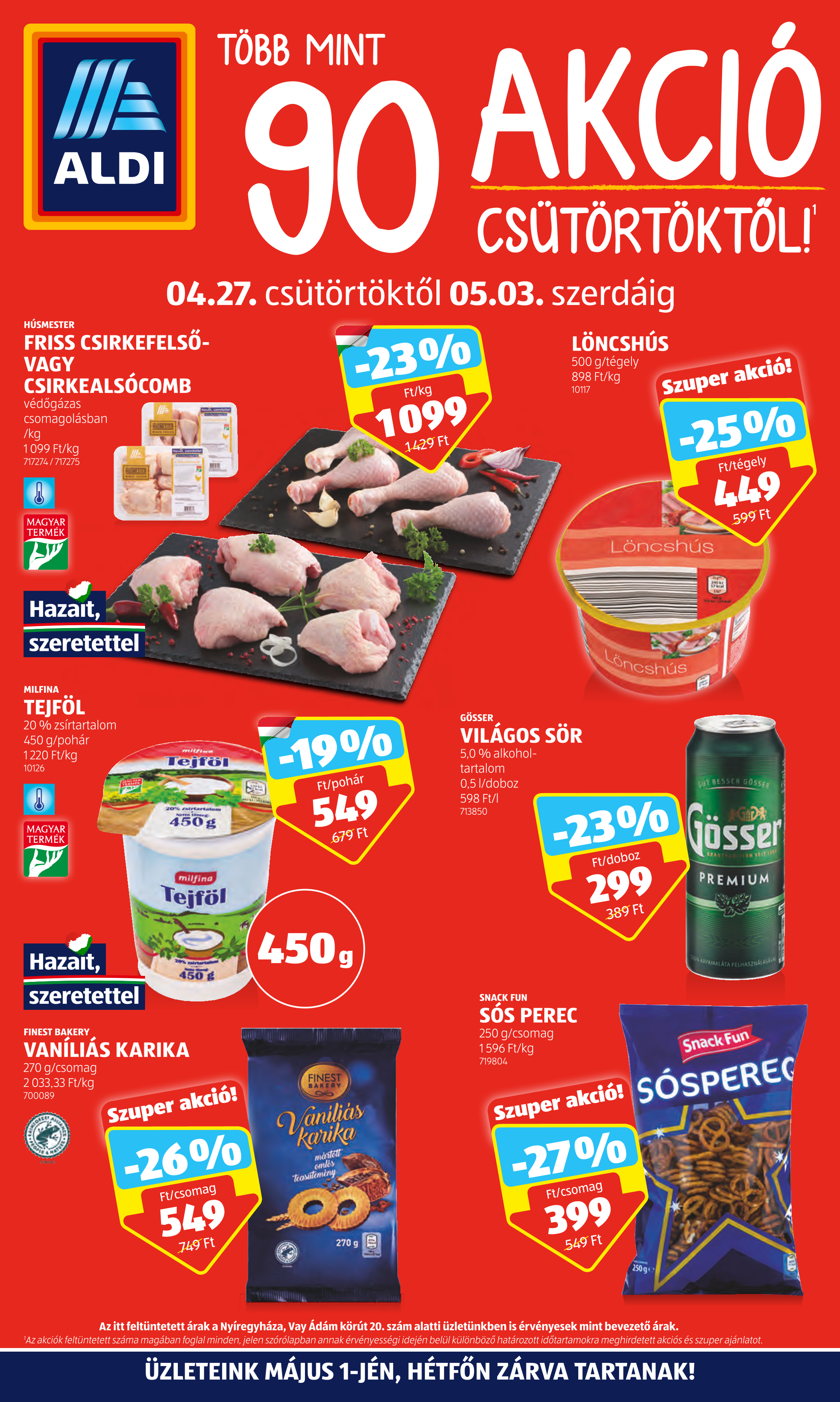 ALDI Akciós újság 2023.04.27 - 05.03. 